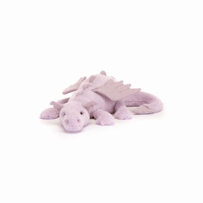 Jellycat Lavender Dragon New Zealand | KORME2857